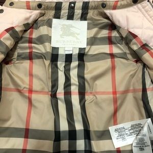 Burberry pink jacket for 18 month old
